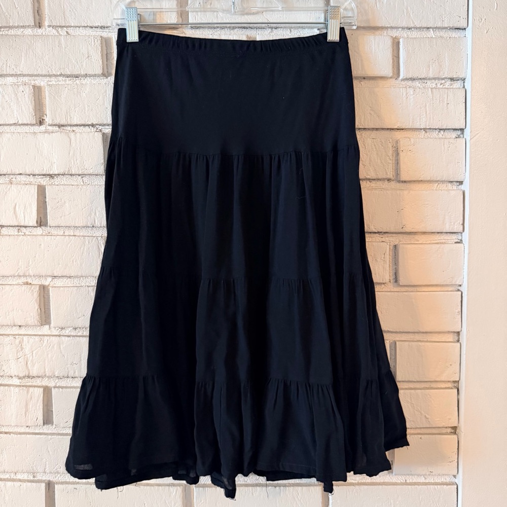 Karen Kane Black Tiered Skirt